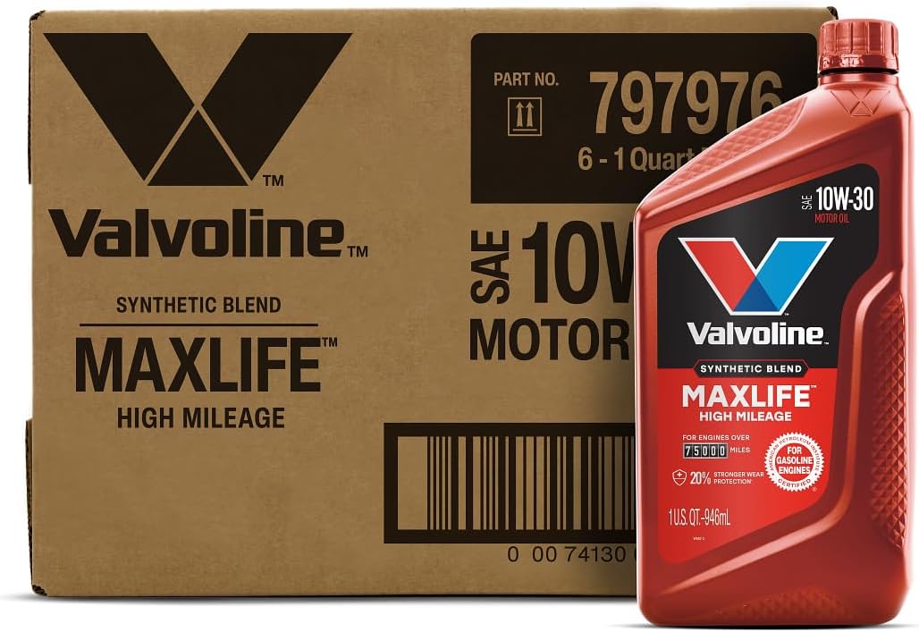 Valvoline MaxLife High Mileage 5W-30 Synthetic Blend Motor Oil 5 Quart
