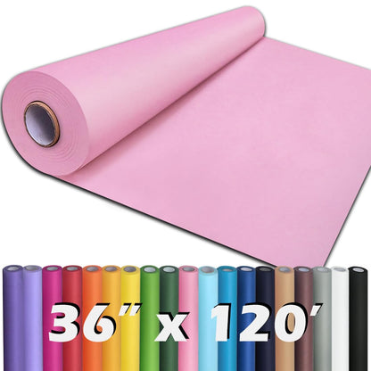 PerkHomy Brown Kraft Paper Roll 36" x 1,440" (120') for Craft Bulletin Board Paper Art Table Covering Crafting Gift Wrapping Bouquet Packing Parcel 70GSM 50LB (Brown, 36" x 120')