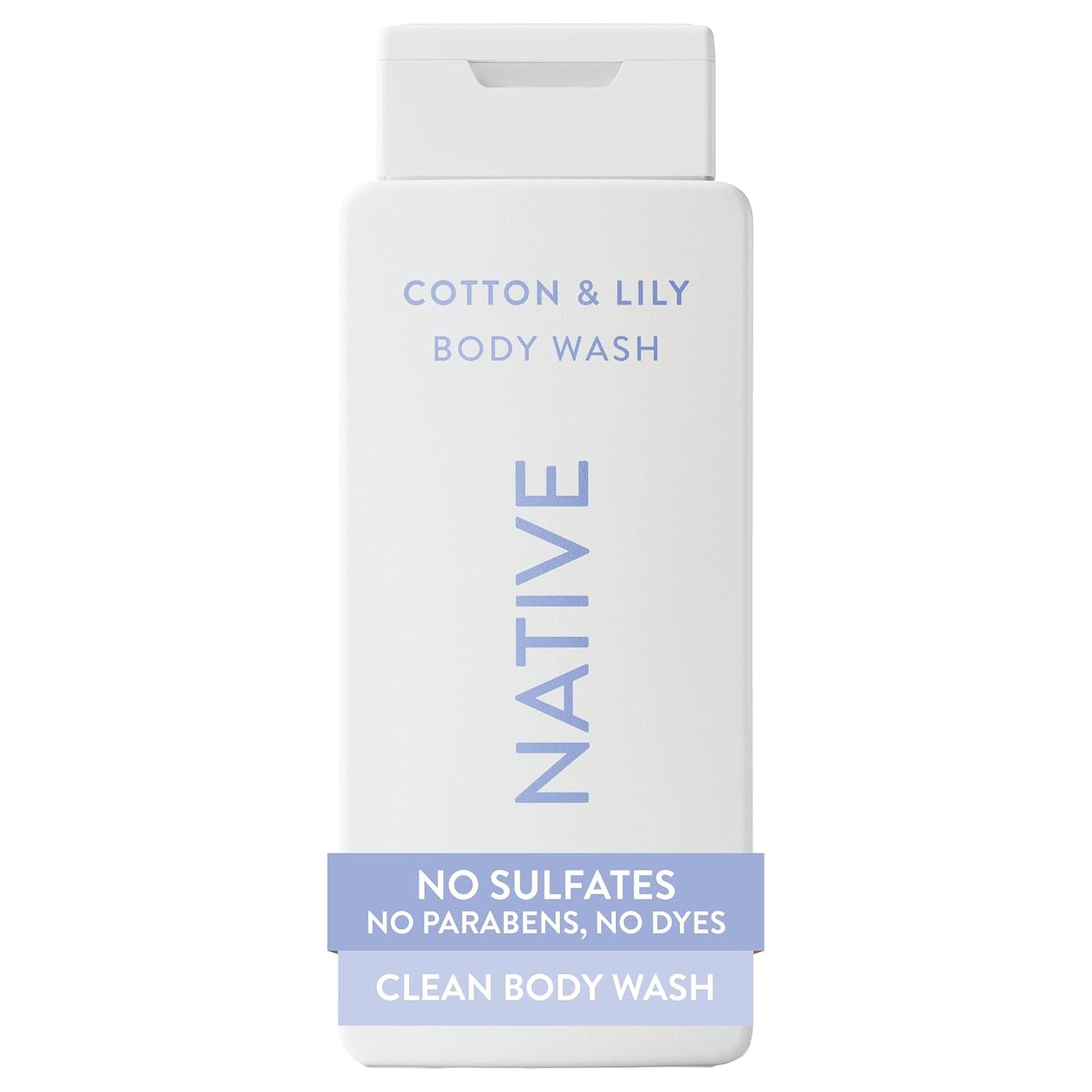 Native Clean Body Wash, Gentle & pH-balanced for Sensitive Skin, 24-Hr Freshness for Women & Men, Vegan & Cruelty-Free, Free of Sulfates, Parabens & Phthalates, Cashmere & Rain, 18 fl oz