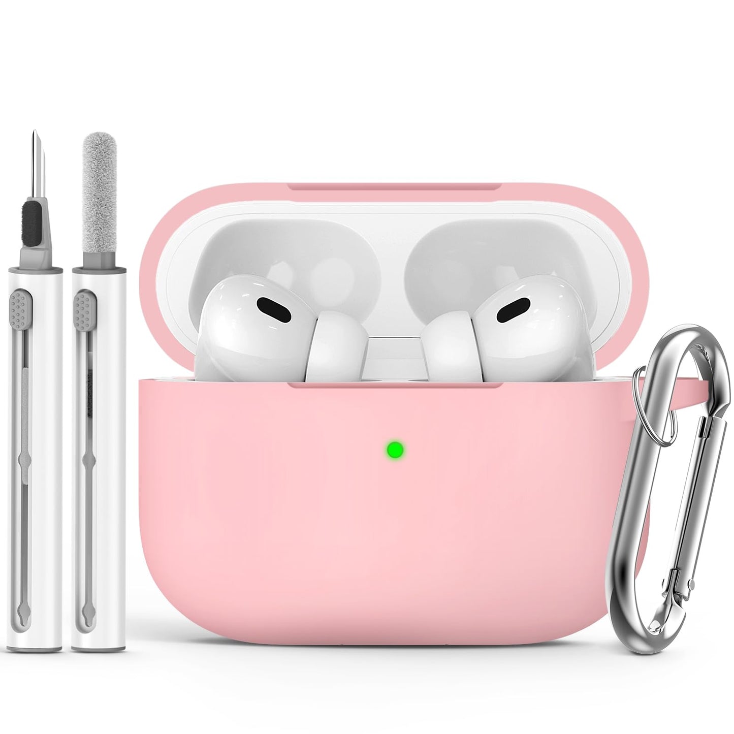 Ljusmicker for AirPods 4 Case 2024 with Cleaner Kit,Milk Tea
