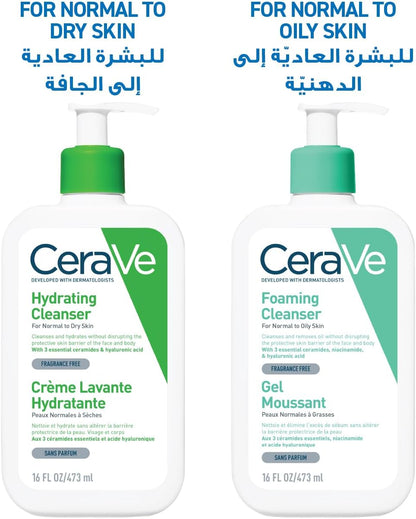 Cerave Hydrating Cleanser for Normal to Dry Skin with Hyaluronic Acid
