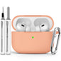 Ljusmicker for AirPods 4 Case 2024 with Cleaner Kit,Milk Tea