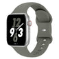 Sport Band Compatible with Apple Watch 38mm 40mm 41mm 42mm 44mm 45mm 46mm 49mm, Replacement Soft Silicone Strap Wristbands for iWatch Series 11/10/9/8/7/6/5/4/3/2/1 Ultra SE Women Men, Space Gray