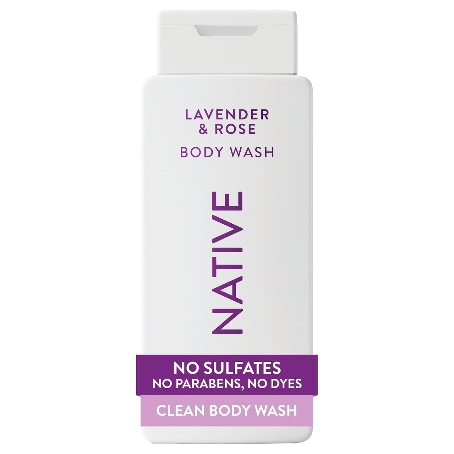 Native Clean Body Wash, Gentle & pH-balanced for Sensitive Skin, 24-Hr Freshness for Women & Men, Vegan & Cruelty-Free, Free of Sulfates, Parabens & Phthalates, Cashmere & Rain, 18 fl oz