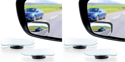 LivTee Blind Spot Car Mirror, HD Glass Frameless Convex Side Mirror Blindspot, Wide Angle Rear View Mirrors for SUVs, Trucks and RVs - Car Accessories