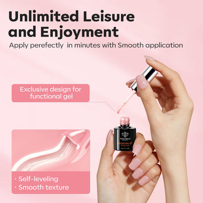 modelones Gel Top Base Coat Set 15ml 2026 Upgrade No Wipe Super Shine