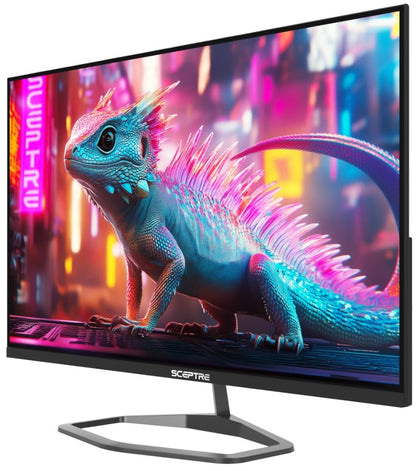 Sceptre New 22-Inch Gaming Monitor, FHD 1080p, Up to 144Hz, HDMI, DisplayPort, Built-in Speakers, Machine Black (E225W-FW144 Series, 2026)
