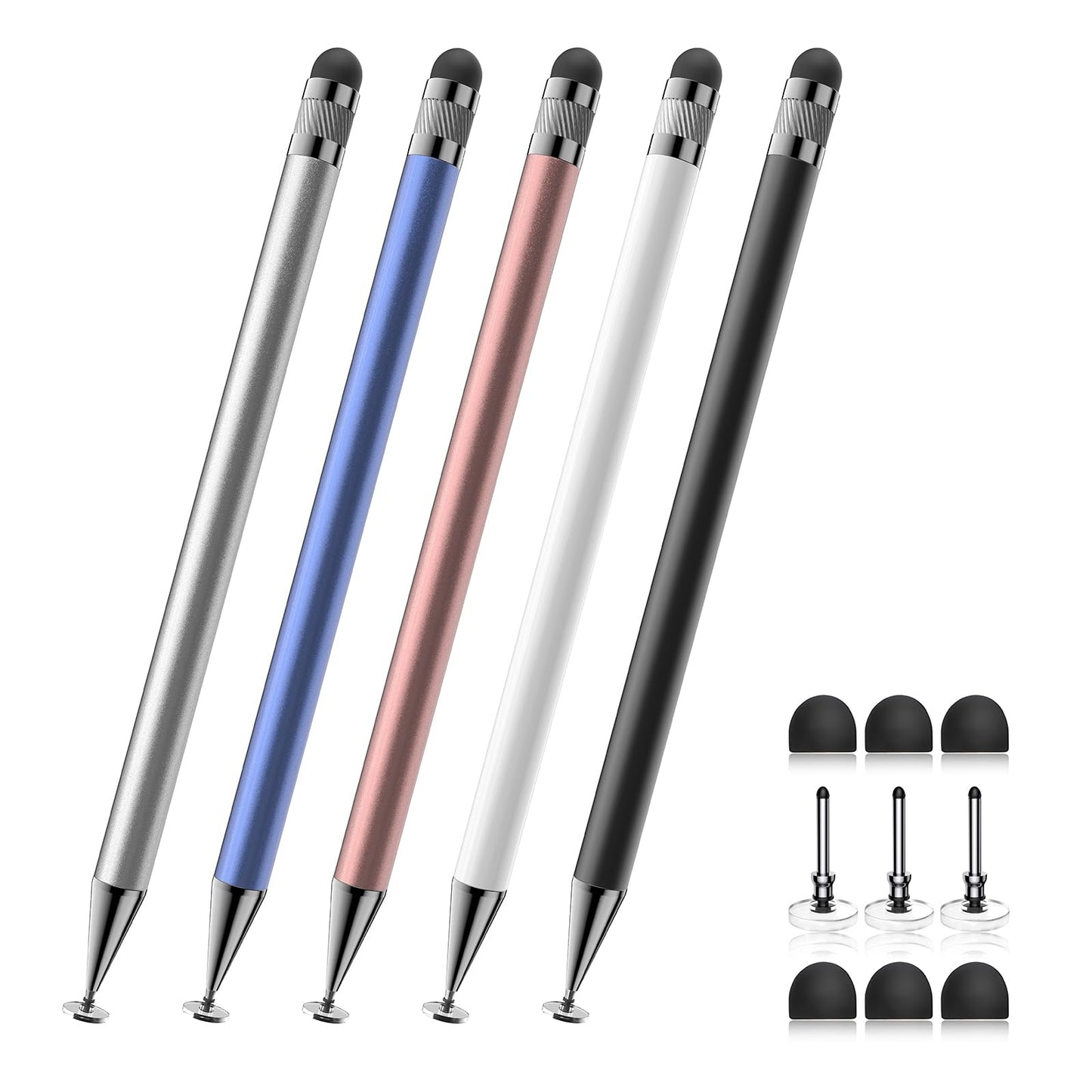 Bopomofo Stylus(5 Pcs),2-in-1 Stylus Pen for Touchscreen,Stylus Pen