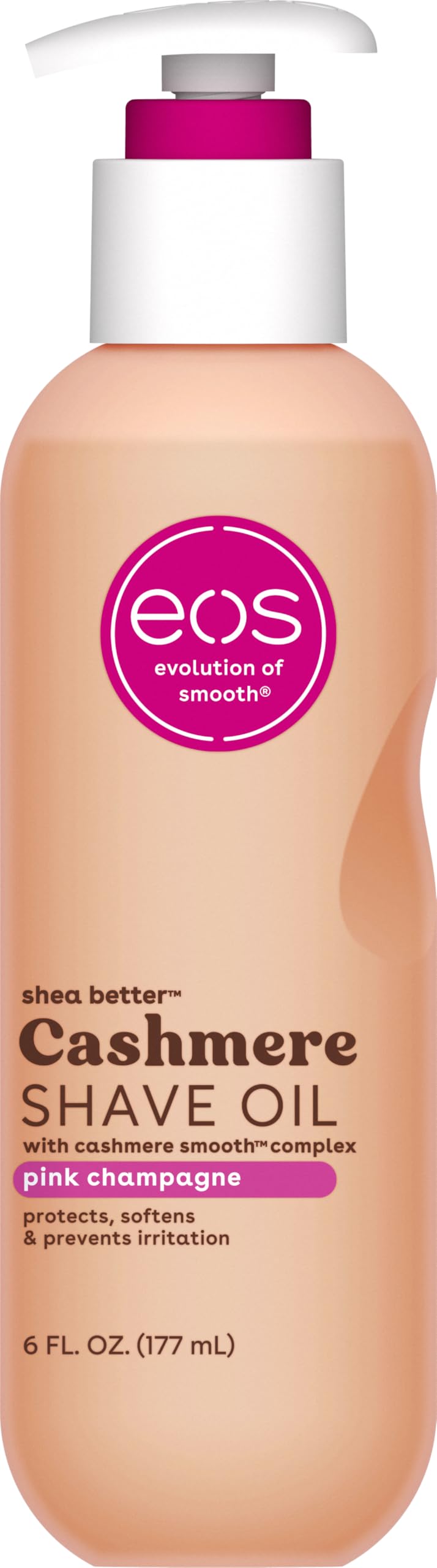 eos Vanilla Cashmere Shave Oil- Moisturizing Natural Shea Butter, 6 fl oz