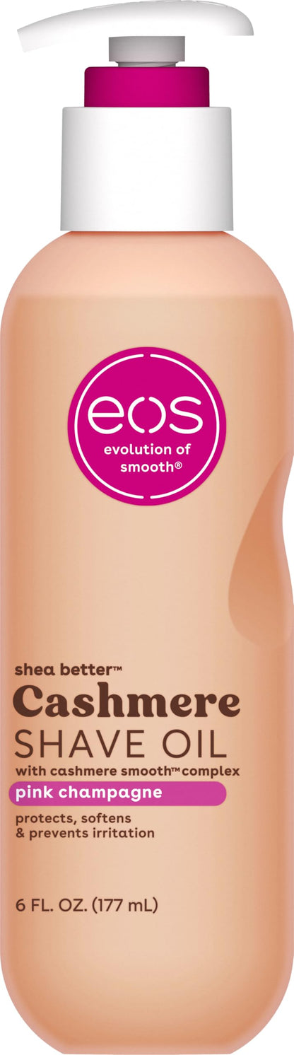 eos Vanilla Cashmere Shave Oil- Moisturizing Natural Shea Butter, 6 fl oz