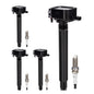 UF667 Ignition Coil & ILZFR6D11 Double Iridium Spark Plug for BMW 2.5-6.0L