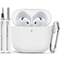 Ljusmicker for AirPods 4 Case 2024 with Cleaner Kit,Milk Tea