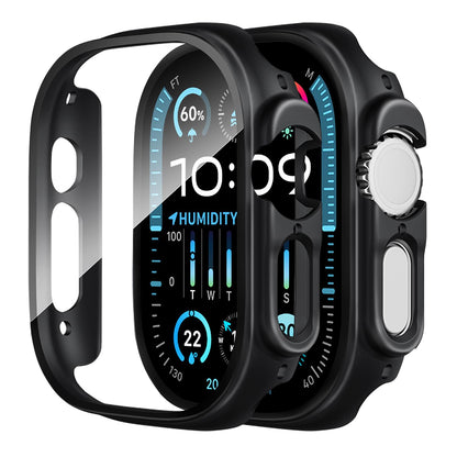 Smiling 2 Pack Case Compatible with Apple Watch SE 3 (2025)/ SE 2/ SE/Series 6/5/4 40mm with Tempered Glass Screen Protector, Hard PC Case Overall Protective Cover- 1 Blue+ 1 Transparent