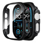 Smiling 2 Pack Case Compatible with Apple Watch SE 3 (2025)/ SE 2/ SE/Series 6/5/4 40mm with Tempered Glass Screen Protector, Hard PC Case Overall Protective Cover- 1 Blue+ 1 Transparent