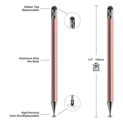 Bopomofo Stylus(5 Pcs),2-in-1 Stylus Pen for Touchscreen,Stylus Pen