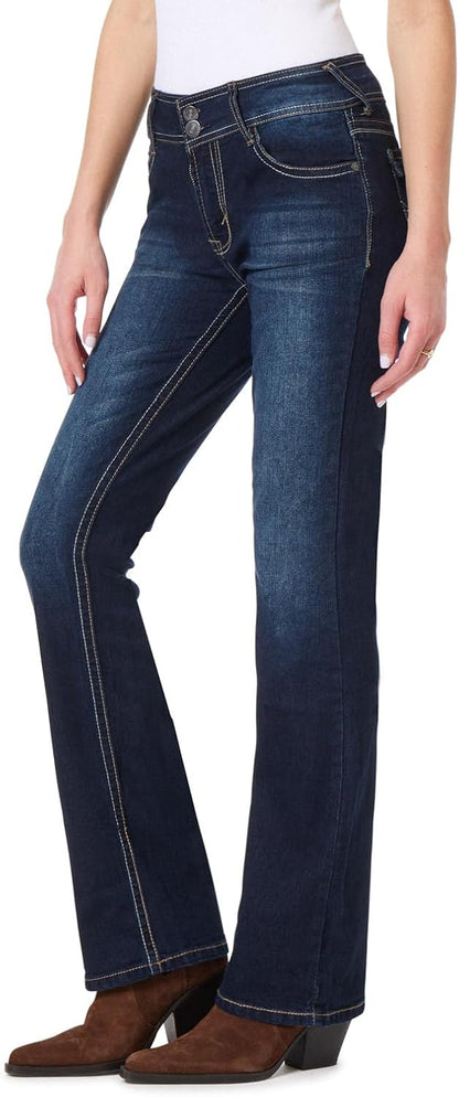 WallFlower Luscious Curvy Bootcut Jeans for Women, Sizes 0-24