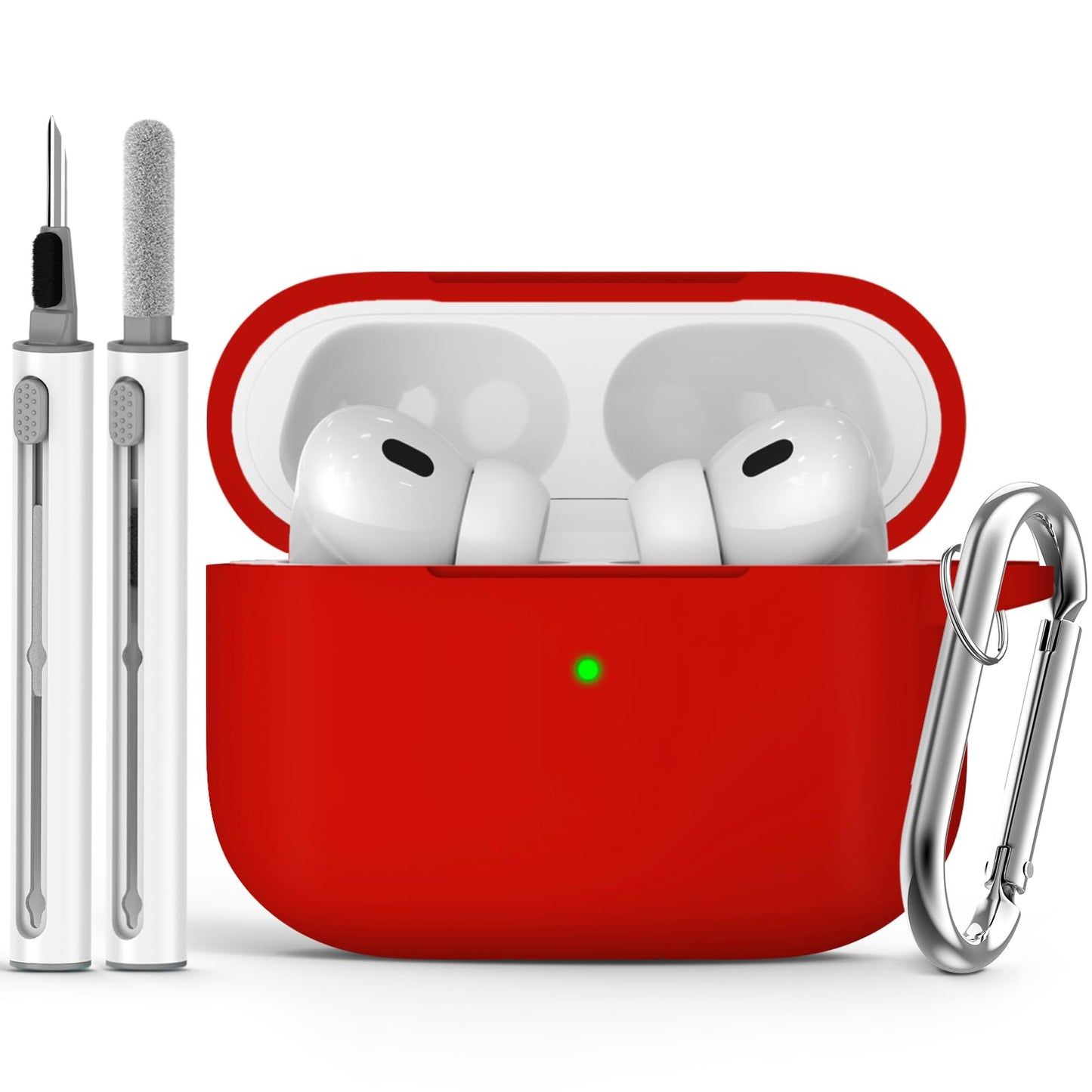 Ljusmicker for AirPods 4 Case 2024 with Cleaner Kit,Milk Tea