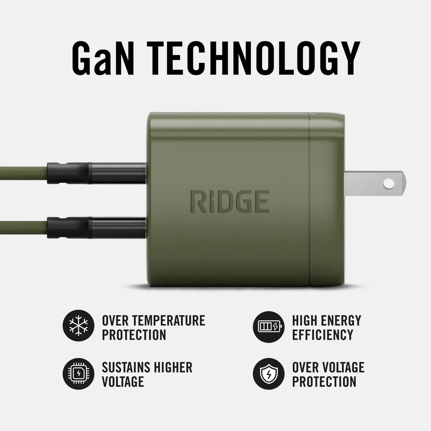 Ridge 20W Magnetic Power Bank Battery Pack 10,000mAh - Fast Charging, Compatible with MagSafe - Portable Charger Flight-Safe Travel Powerbank - Built-in Cables & Magnetic Attachment (Matte Black)