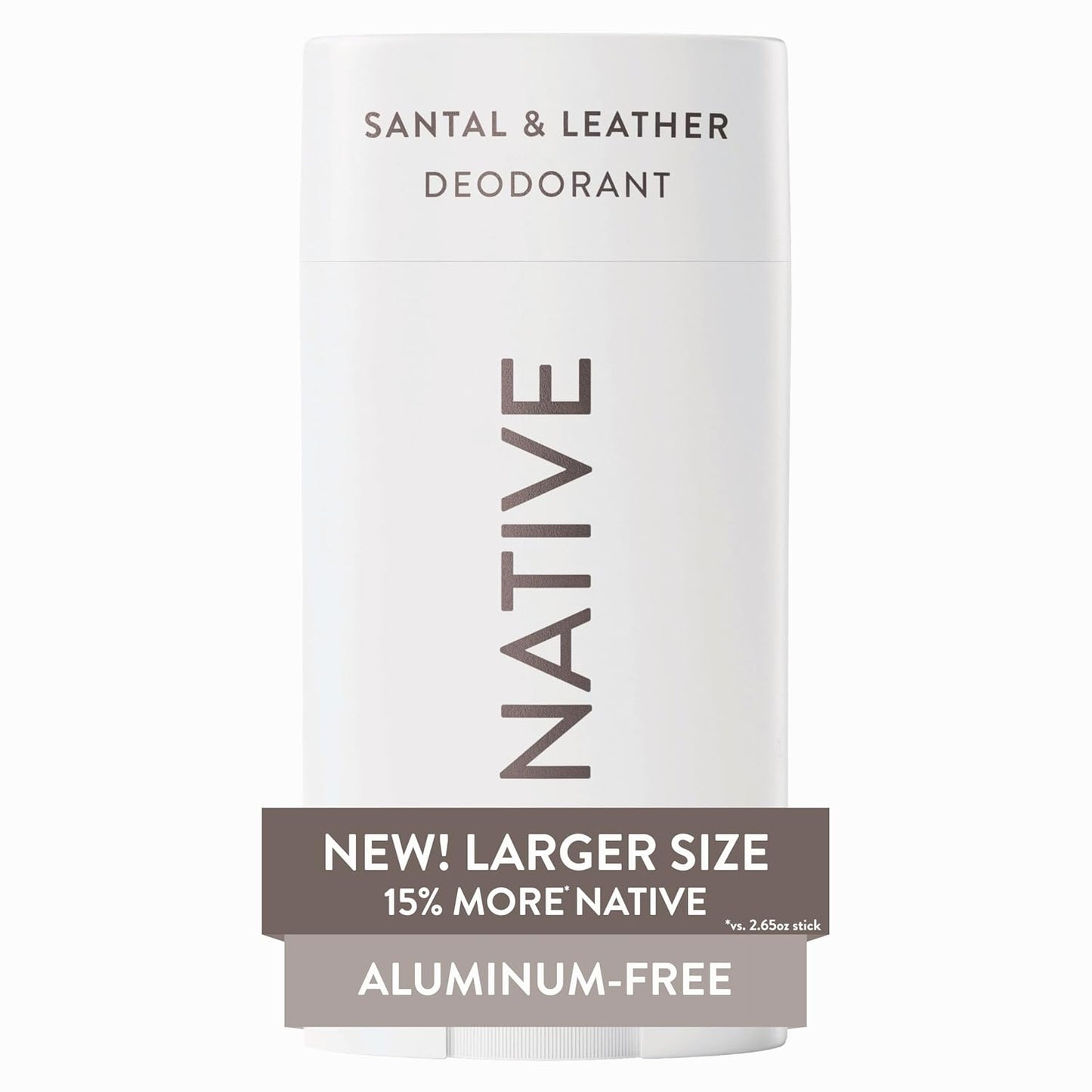 Native Aluminum Free Deodorant, Ocean & Timber, Large Size Stick, 72 Hour Odor Control, for Women & Men, Contains Naturally Derived Ingredients, 3.1 oz