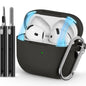 Ljusmicker for AirPods 4 Case 2024 with Cleaner Kit,Milk Tea