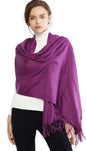 RIIQIICHY Women's Fringe Shawl Wrap Pashmina Scarf for Wedding Evening