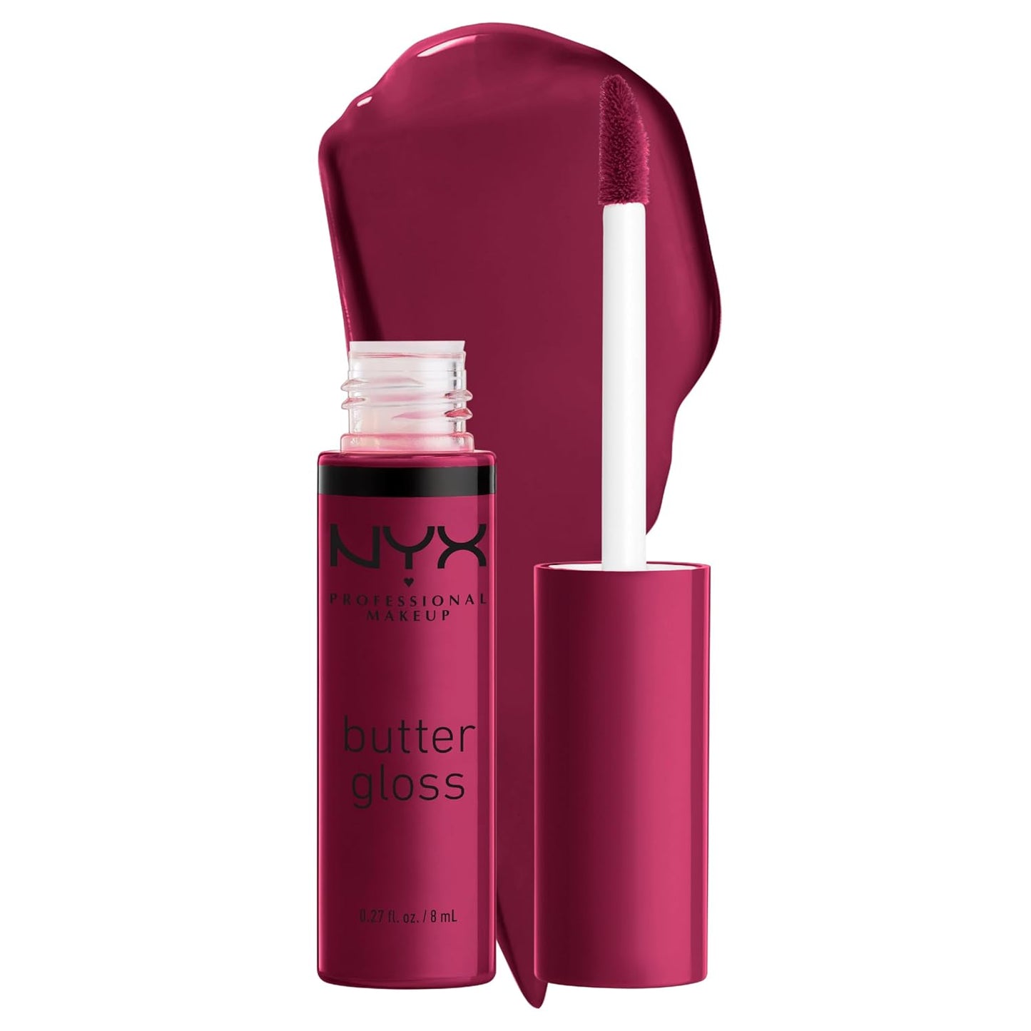 NYX PROFESSIONAL MAKEUP Butter Gloss, Non-Sticky Lip Gloss - Praline (Deep Nude)