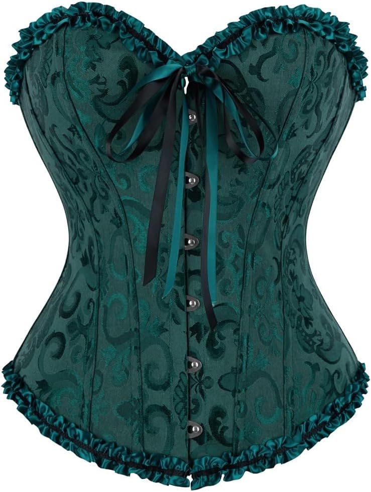 frawirshau Women's Overbust Costume Corset Renaissance Victorian