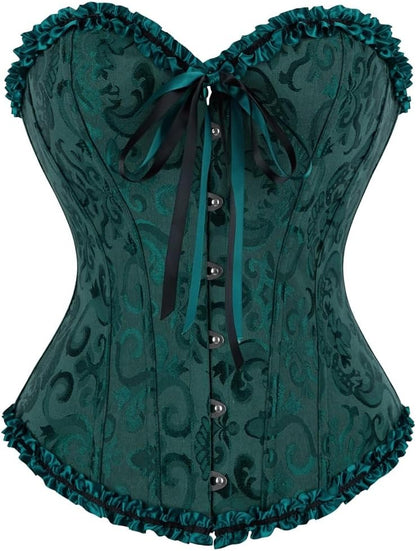 frawirshau Women's Overbust Costume Corset Renaissance Victorian
