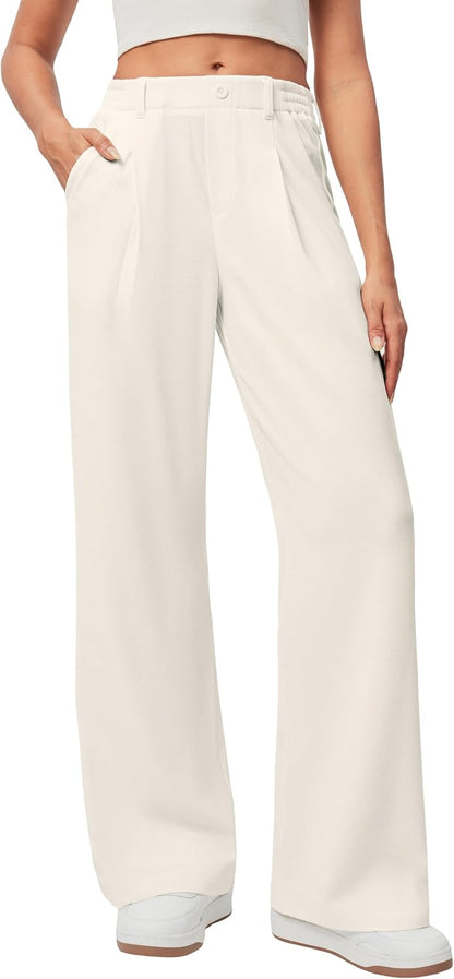 Ewedoos Wide Leg Dress Work Pants for Women Business Casual Office Outfits