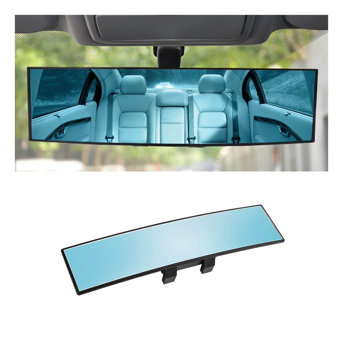 8sanlione 360-Degree Adjustable Car Rearview Mirror