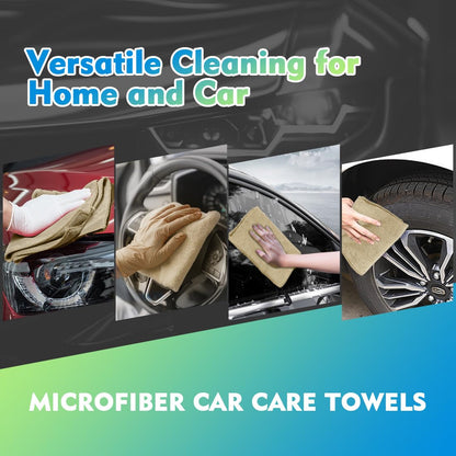 HOMEXCEL Microfiber Cleaning Cloth 12 Pack, 12.5 x 12.5 inch Microfiber Towels for Cars, Ultra Absorbent Washing Cloth, Lint Free Streak Free Cleaning Rags for Car, Kitchen, and Window (Grey)