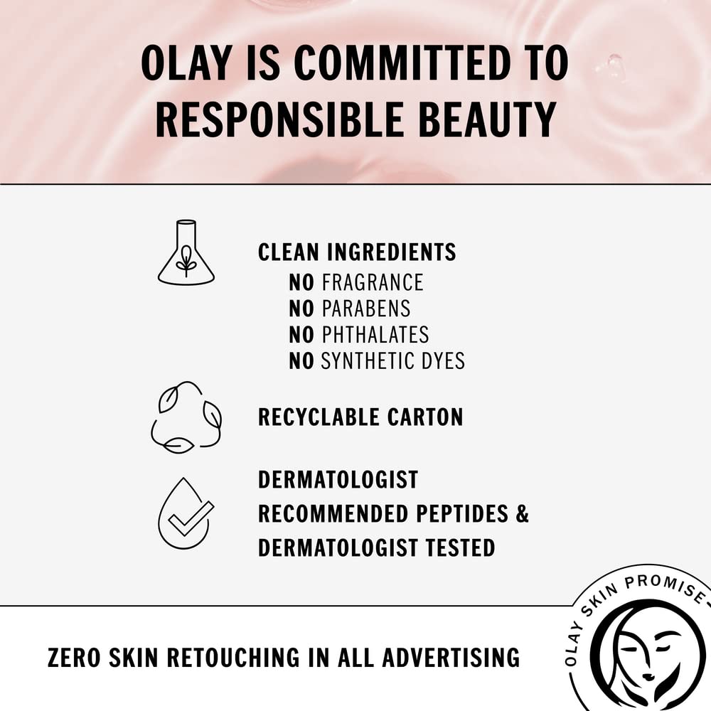 Olay Face Moisturizer, Regenerist Micro-Sculpting Facial Cream for Women - Anti-Aging, Anti-Wrinkle, Firming Skin Care - Triple Collagen Cream, Peptide Moisturizer, Hyaluronic Acid, Niacinamide, 1.7oz