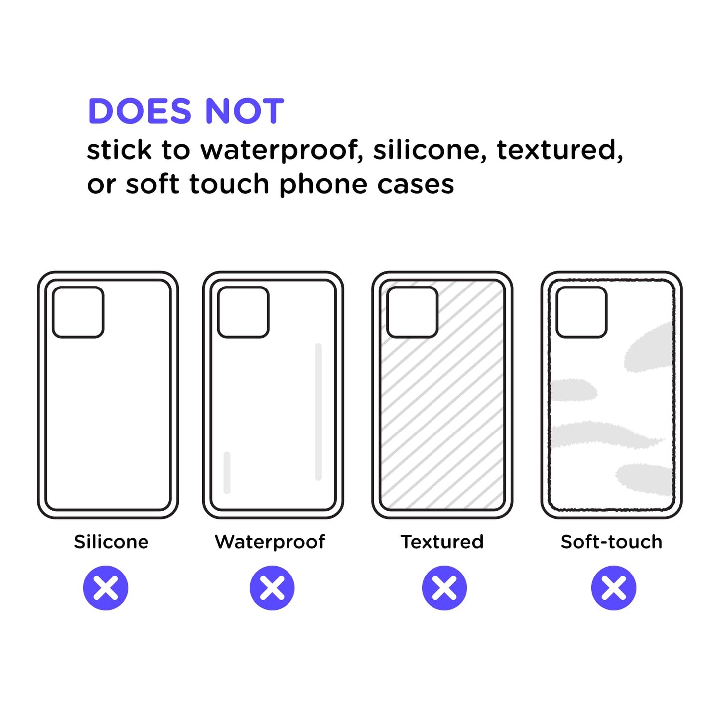 PopSockets Adhesive Phone Grip, Holder- Lace Noir