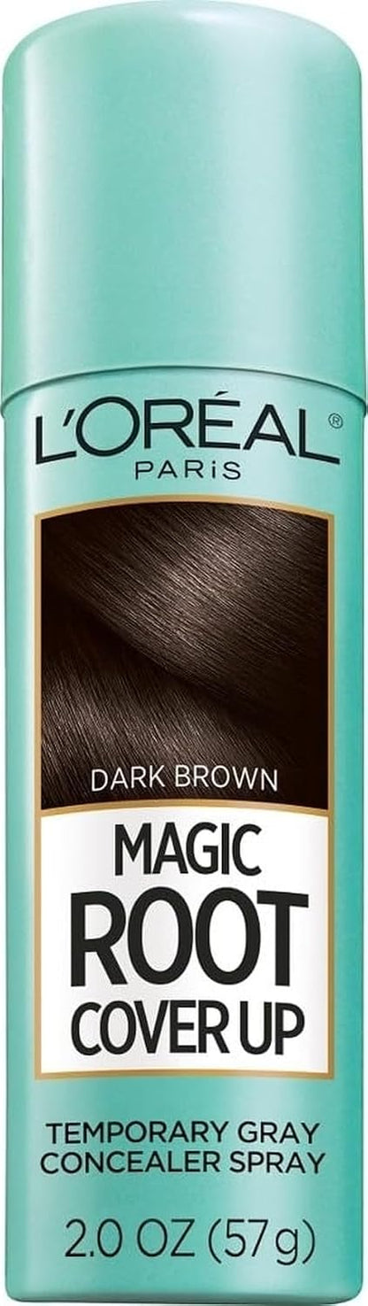 L'Oreal Paris Magic Root Cover Up Gray Hair Spray, 100% Gray Hair Coverage with Buildable, Lightweight, Transfer-Resistant, and Temporary Formula, Ammonia-Free, Dark Blonde, 2 oz (1 Count)