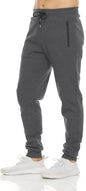 PURE CHAMP Sweatpants for Men 3 Pack Fleece Athletic Workout Joggers Mens Sweatpants with Zipper Pockets Size S-3XL