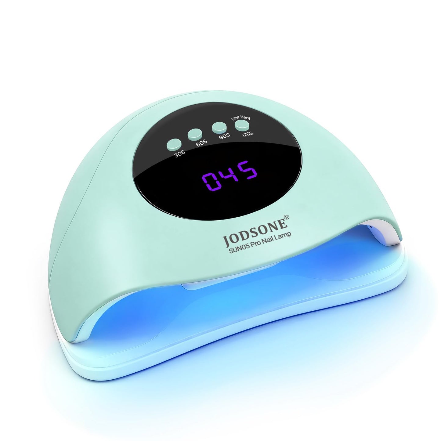 JODSONE U V LED Nail Lamp with Base Coat Top Coat Set, Nail Dryer for Gel Polish for Nails with Automatic Sensor & 4 Timers