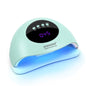 JODSONE U V LED Nail Lamp with Base Coat Top Coat Set, Nail Dryer for Gel Polish for Nails with Automatic Sensor & 4 Timers