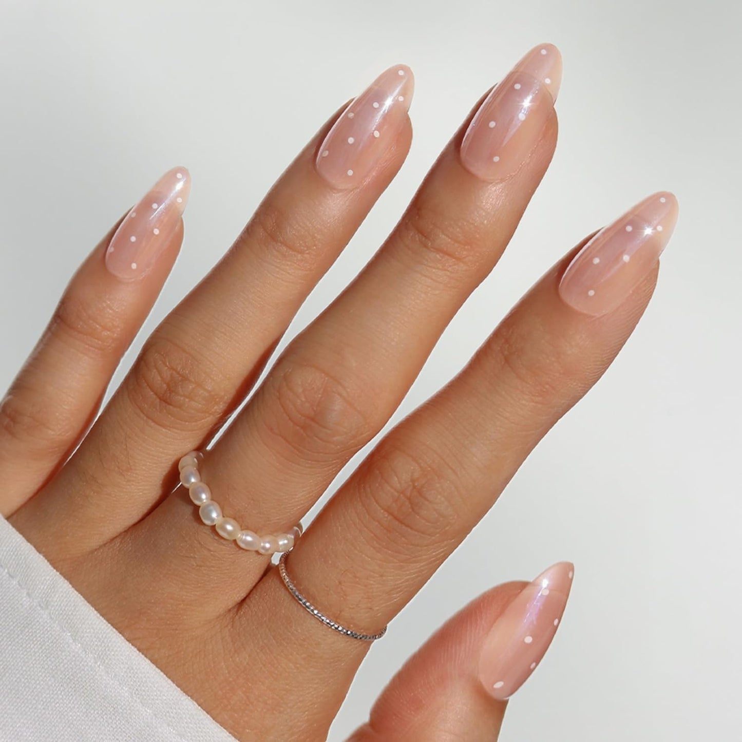 Glamnetic Press On Nails - Short Almond, Glossy Fake Nails 24 Pc Full Kit