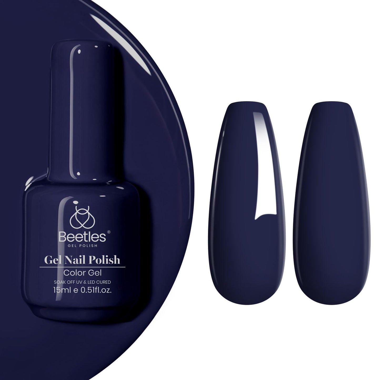 Beetles Purple Gel Nail Polish, 1 Pcs 15ml Purple Gel Polish
