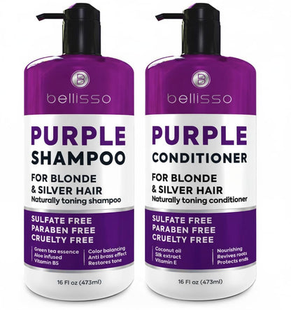 Caffeine Shampoo and Conditioner Set - Volumizing Products for Women and Men - Thickening, Volume Boosting Formula for Thinning and Fine Hair - Sulfate Free, No Parabens - Hydrating, Salon Grade