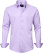 J.VER Men's Dress Shirts Solid Long Sleeve Stretch Wrinkle-Free Formal Shirt Business Casual Button Down Shirts