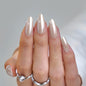 BTArtbox Press On Nails, Vanilla Cream, Short Square, Ombre Peach, 32Ct