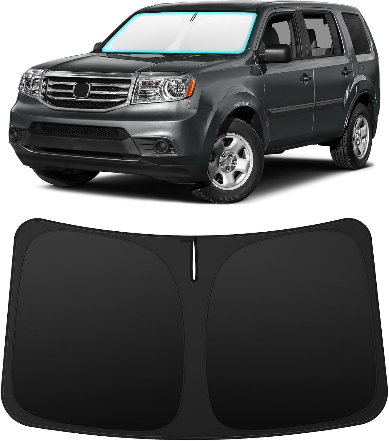 INSAUTO Custom Fit Windshield Sun Shade for Nissan Frontier 2005-2021