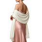 RIIQIICHY Women's Fringe Shawl Wrap Pashmina Scarf for Wedding Evening
