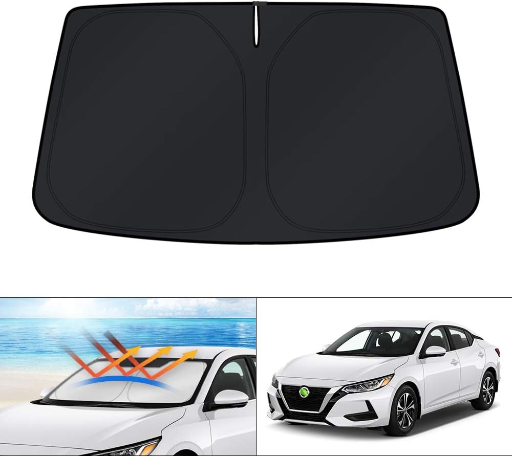 KUST Windshield Sun Shade for 2016 2017 2018 2019 2020 2021 2022 BMW X1 F48 Accessories Custom Fit Sunshade Foldable Window Sun Visor Protector Blocks UV Rays Keep Your Car Cooler