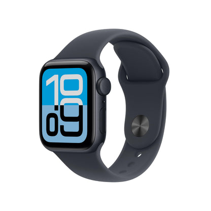 Apple Watch SE 3 [GPS 44mm] Smartwatch with Midnight Aluminum Case with Midnight Sport Band - M/L. Fitness and Sleep Trackers, Heart Rate Monitor, Always-On Display, Water Resistant