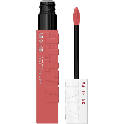 Maybelline Super Stay Matte Ink Liquid Lipstick Makeup, Long Lasting High Impact Color, Up to 16H Wear, Mover, Brown, 1 Count, Packaging May Vary