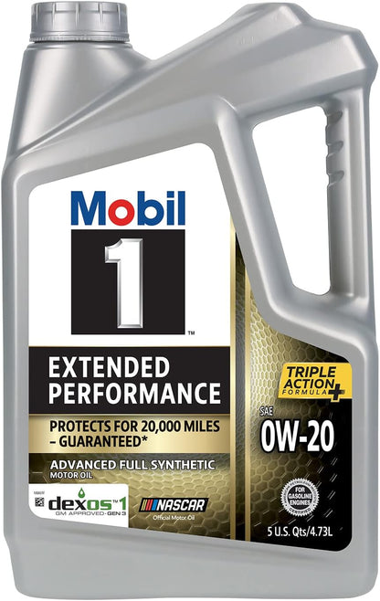 Mobil 1 European Car Formula Full Synthetic Motor Oil 0W-40, 5 Quart