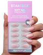 BTArtbox Press On Nails, Vanilla Cream, Short Square, Ombre Peach, 32Ct