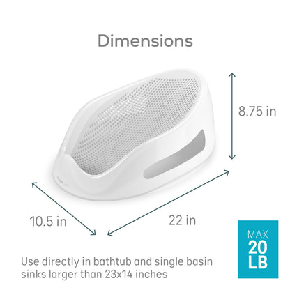 Angelcare Soft-Touch Baby Bath Support & Rinser Bundle, Aqua